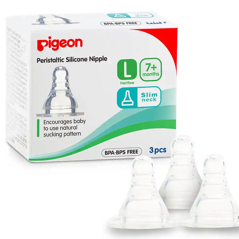 Pigeon Silicone Nipple S Type Large 3pcs Box