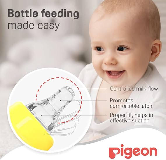 Pigeon Glass Baby Bottle 50ml White
