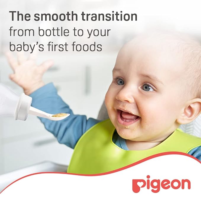 Pigeon Weaning Bottle With Spoon 240Ml – Yallamomz