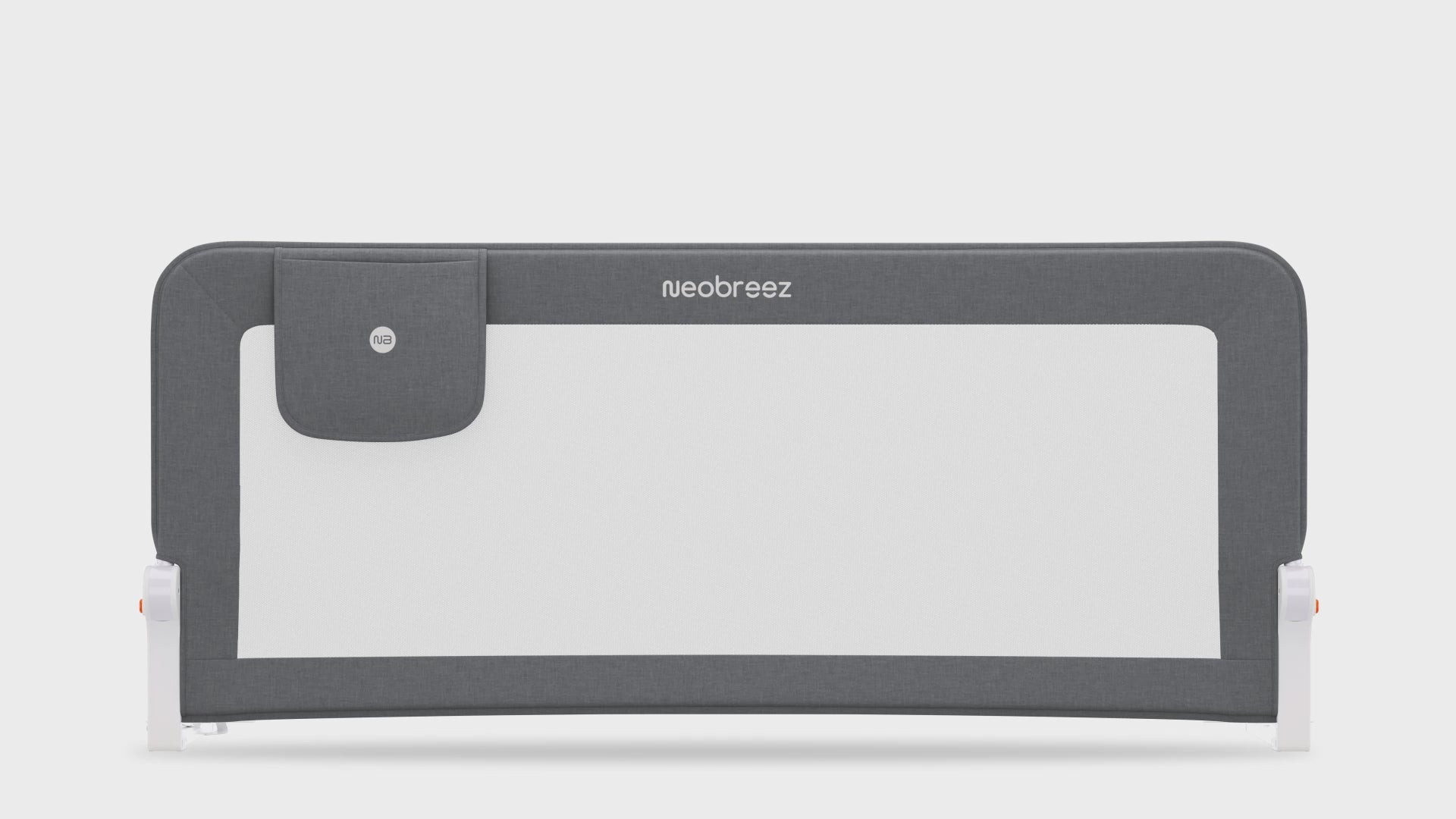 Neobreez Nexx Foldable Safety Bed Rail For Child Grey