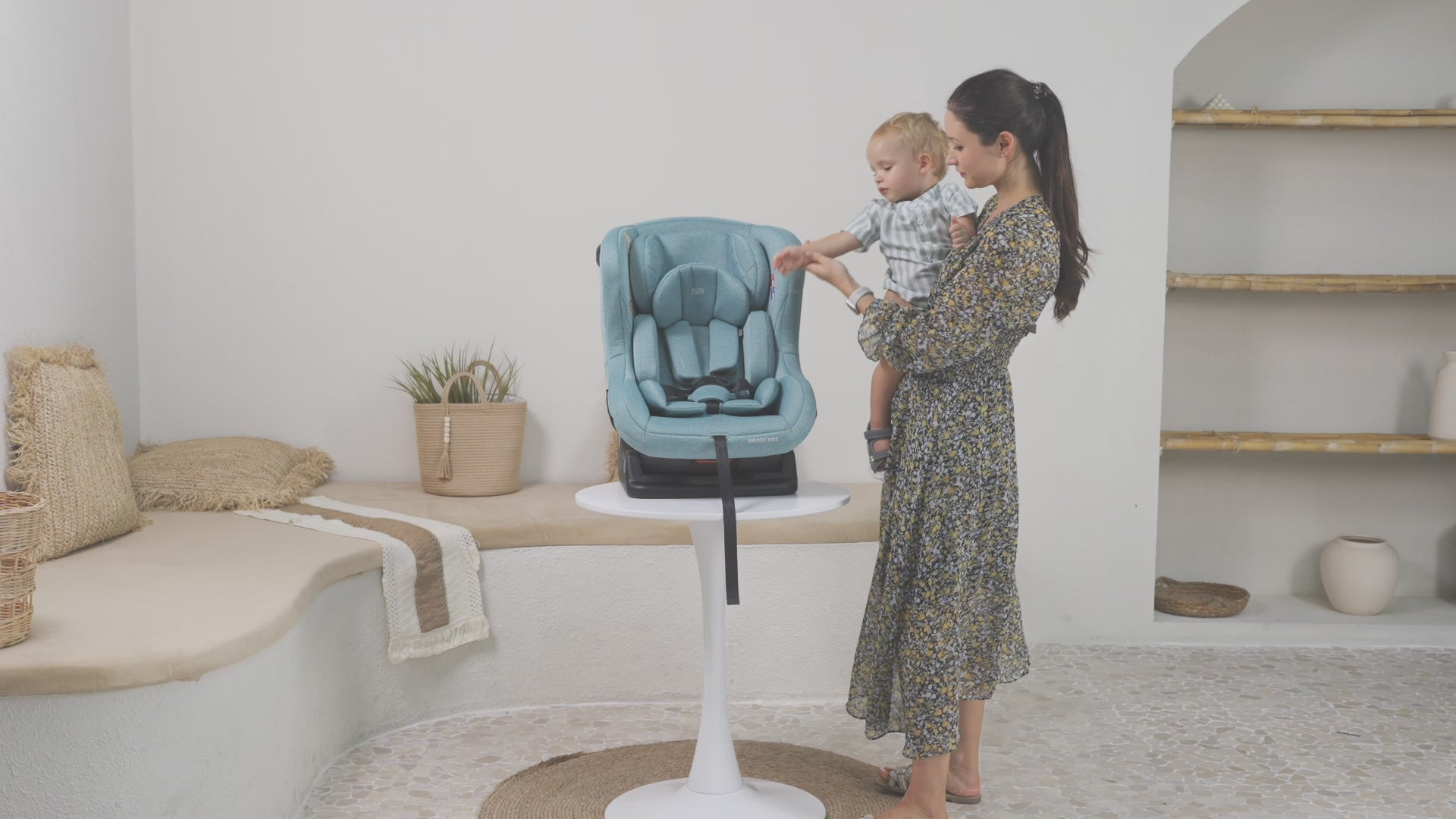 Neobreez Nestii 2 In 1 Convertible Baby Infant Car Seat Grey