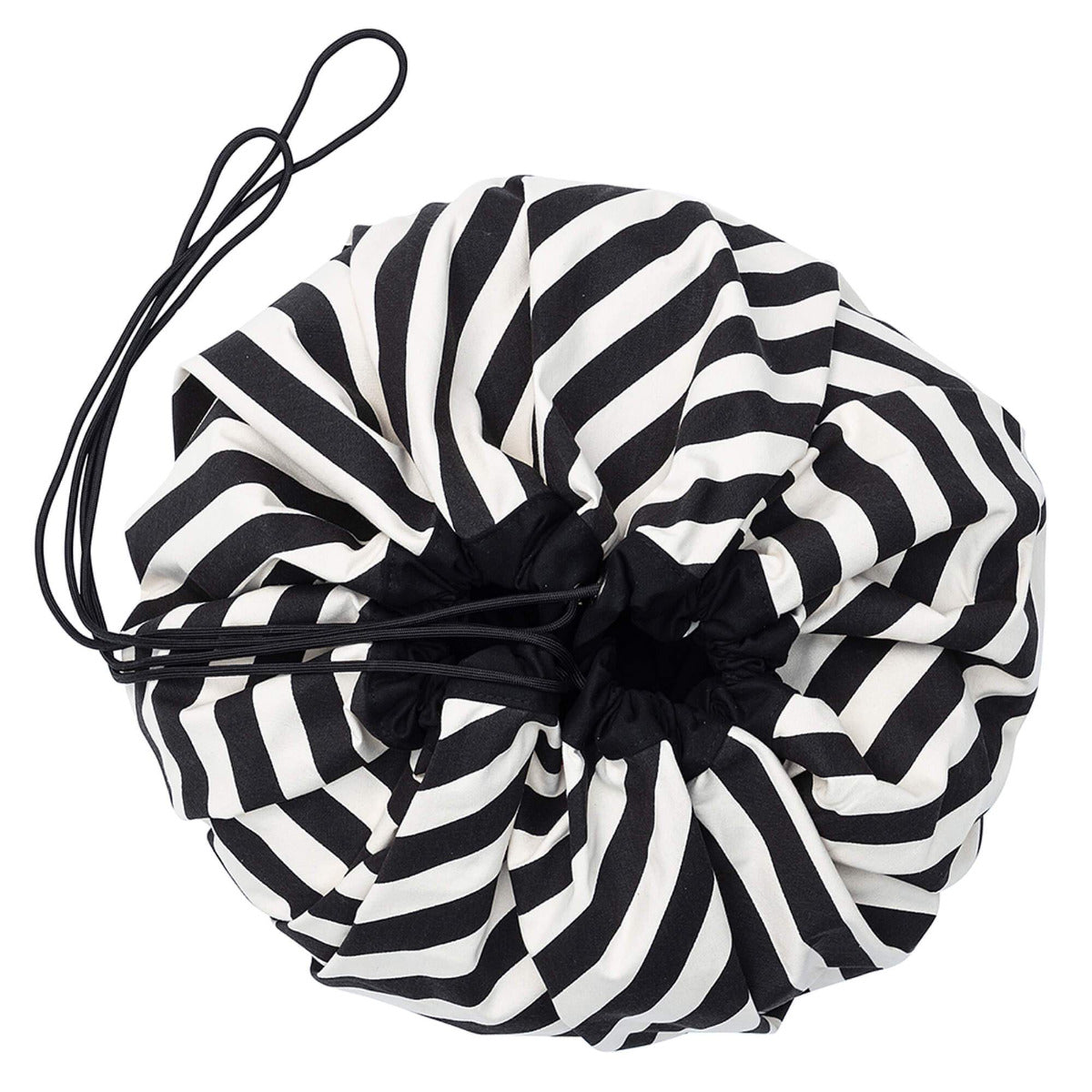Play&go Prints Playmat and Storage Bag Strips Black