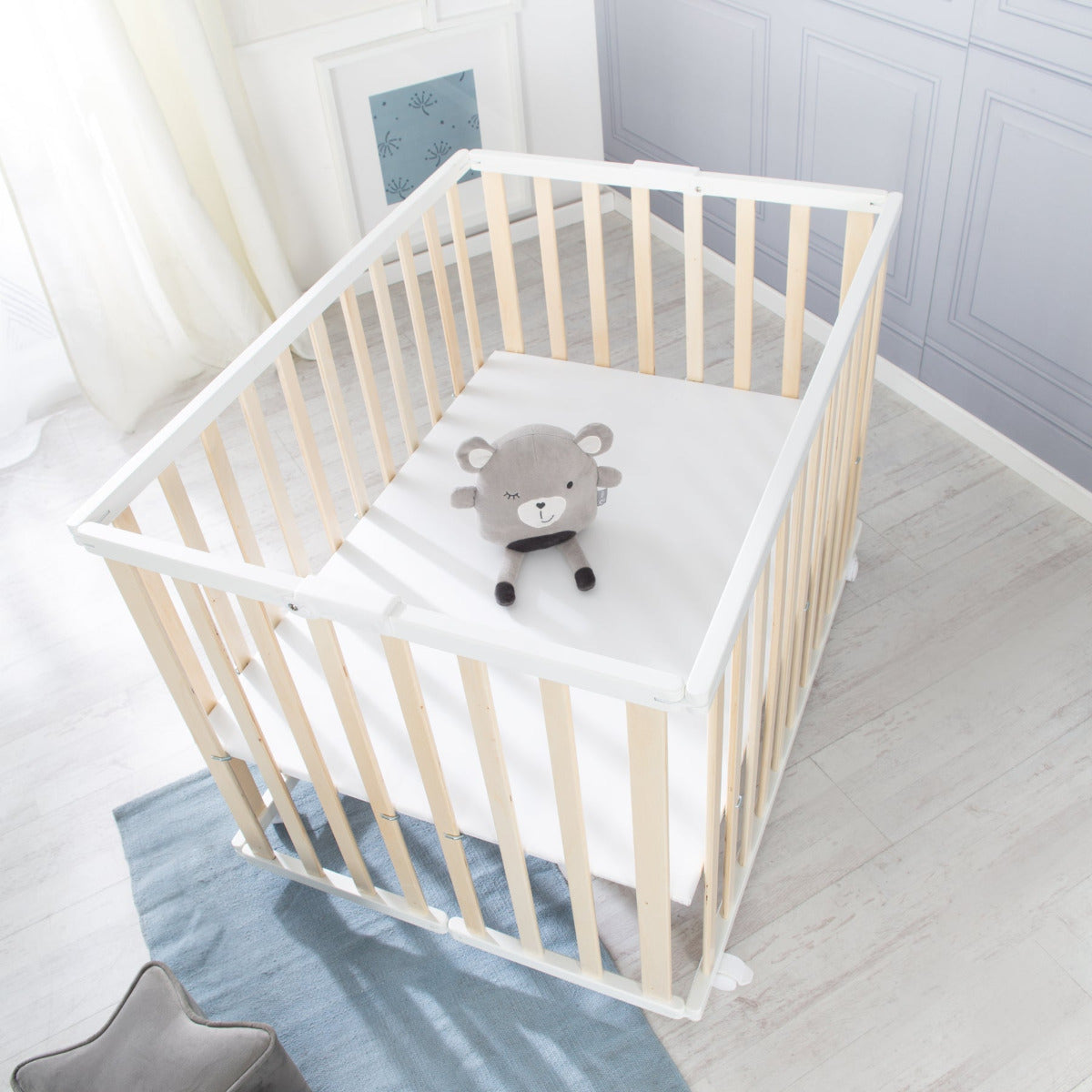 Roba Wooden Foldable Playpen Natural