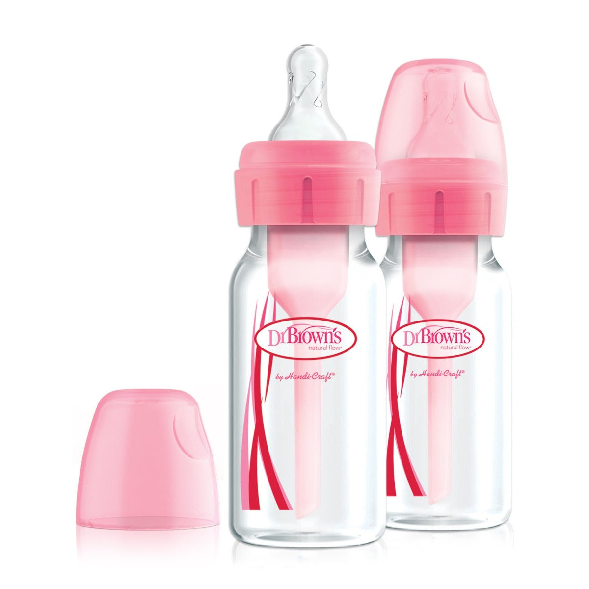 Dr.Browns 4 Oz/120 Ml Pp Narrow Options+ Bottle Pink  2 Pack