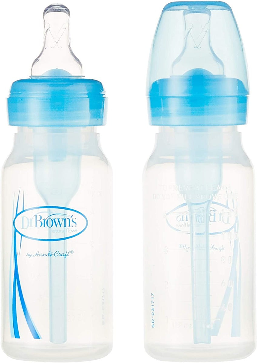 Dr.Browns 4 Oz/120 Ml Pp Narrow Options+ Bottle Blue  2 Pack