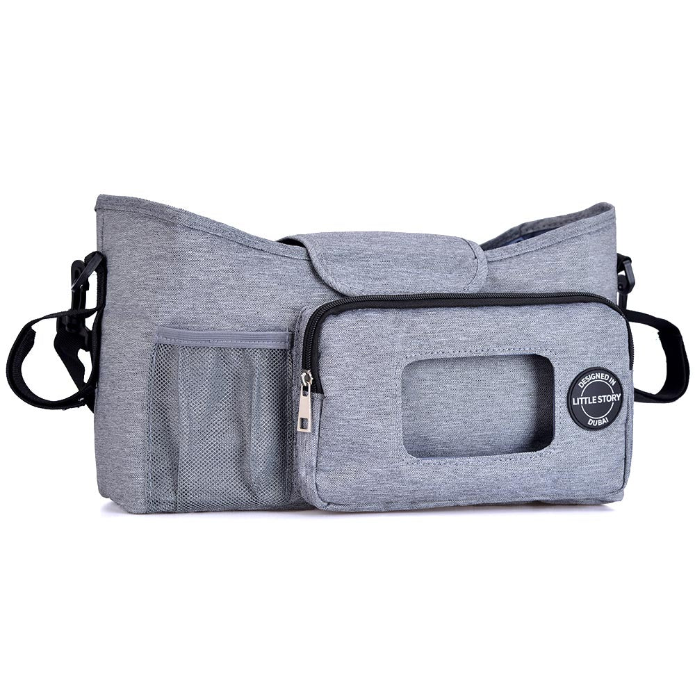 Little Story Stroller Diaper Organizer Bag-Grey