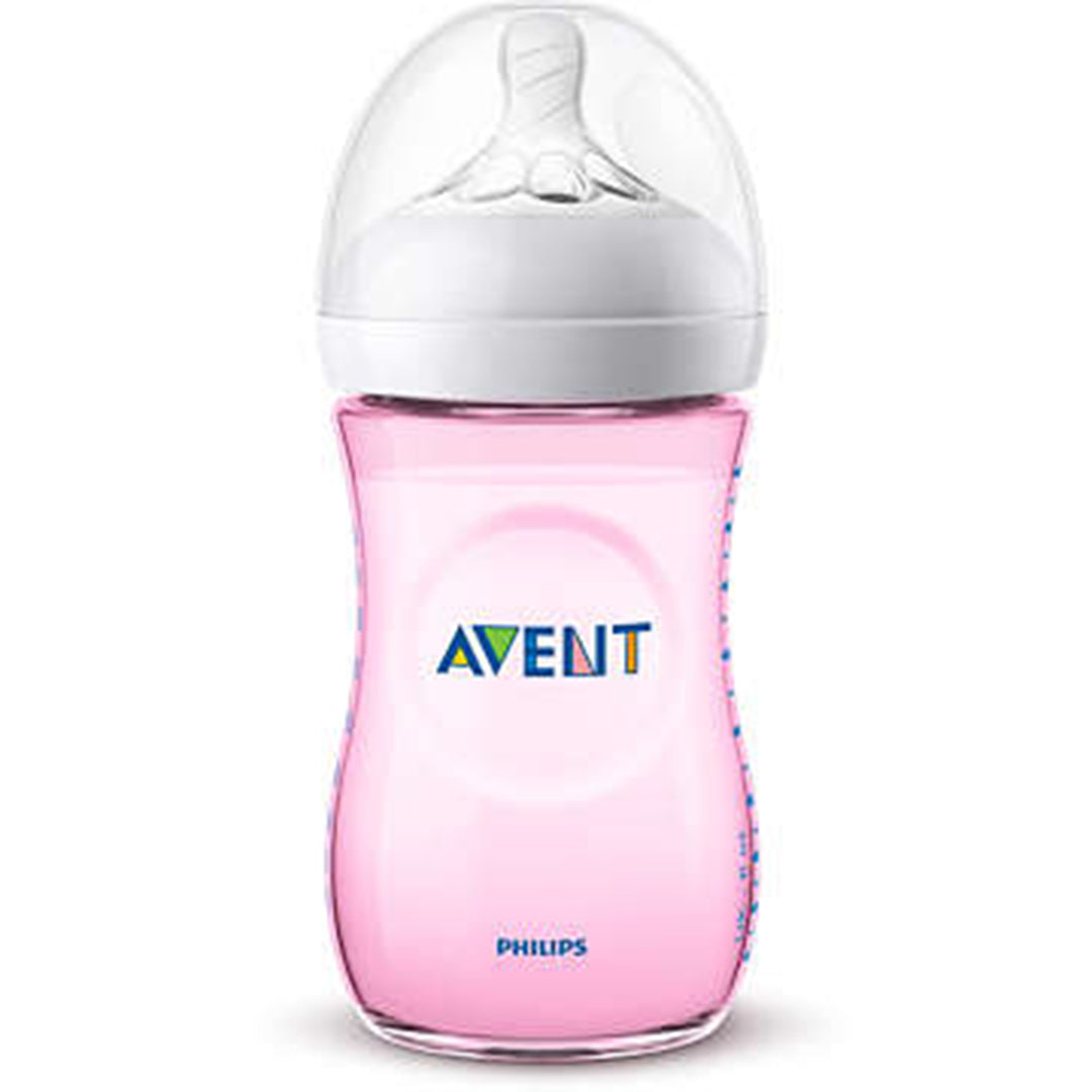 Avent Natural Baby bottle 260ml Pink Plastic