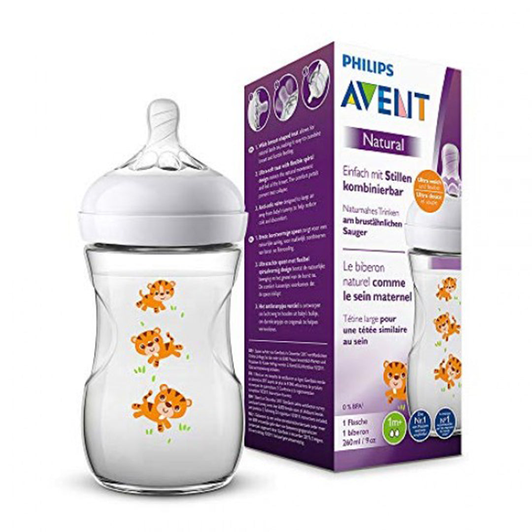 Avent Natural Baby bottle 260ml Tiger Plastic