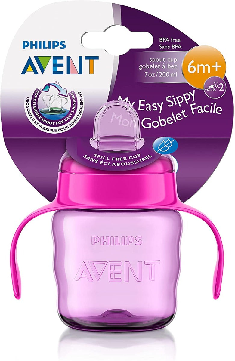 Avent Spout Cup Classic Training 200ml Purple Pink