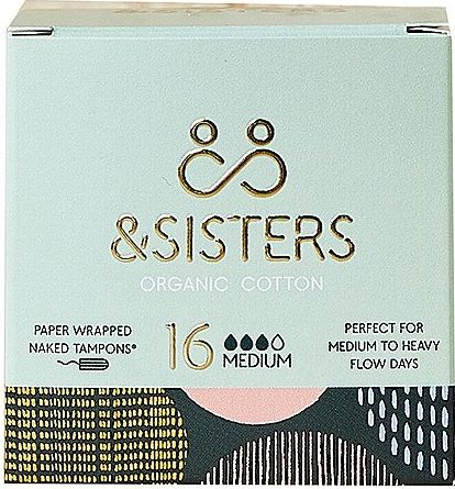 &Sisters Naked Tampons Medium 16 pack