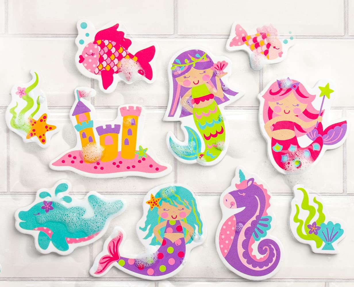 Stephen Joseph Floating Foam Bath Character 10pcs Mermaid