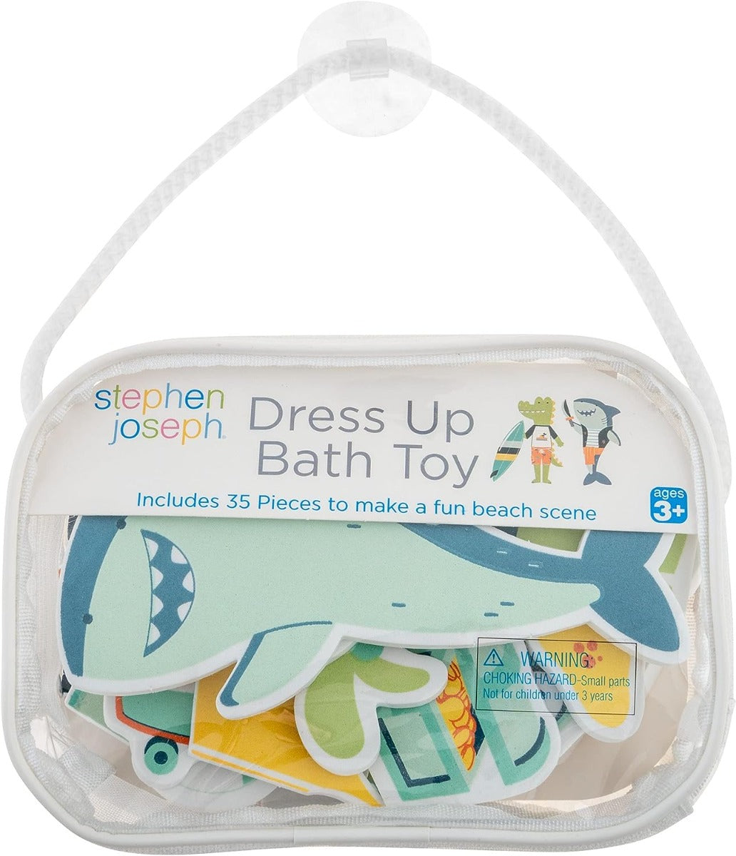 Stephen Joseph Floating Dress Up Foam Bath 26pcs Shark Dino