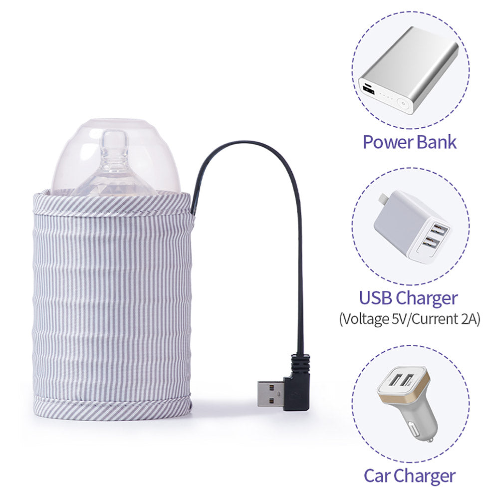 Sunveno - Travel Usb Milk Bottle Warmer - Grey