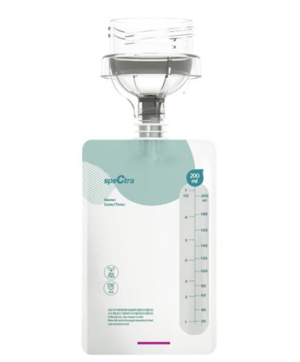 Spectra Milk Storage Bag With Connector 200ml 10pcs