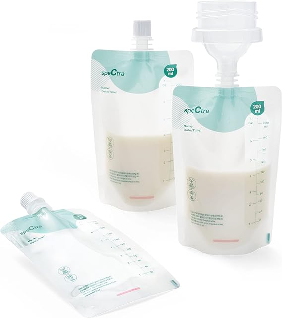 Spectra Milk Storage Bag With Connector 200ml 10pcs