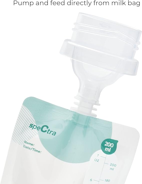 Spectra Milk Storage Bag With Connector 200ml 10pcs