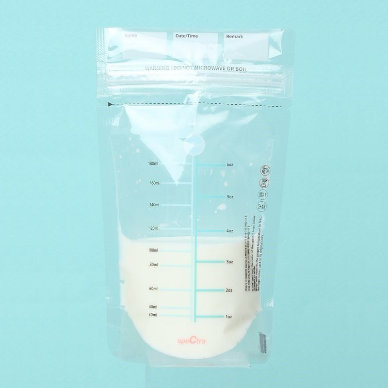 Spectra Clean Breast Milk Storage Zipper Bag 180ml 30 pcs