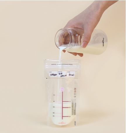 Spectra Clean Breast Milk Storage Zipper Bag 180ml 60 pcs