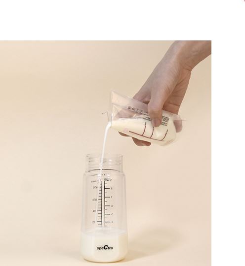 Spectra Clean Breast Milk Storage Zipper Bag 180ml 60 pcs