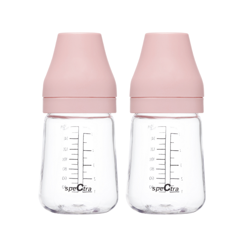 Spectra PA baby bottle 160ml Cream Pink 2pc