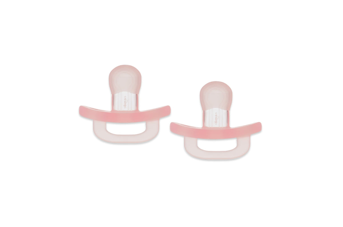 Spectra Soft Silicone Pacifier With Sterilizer Friendly Case Pink