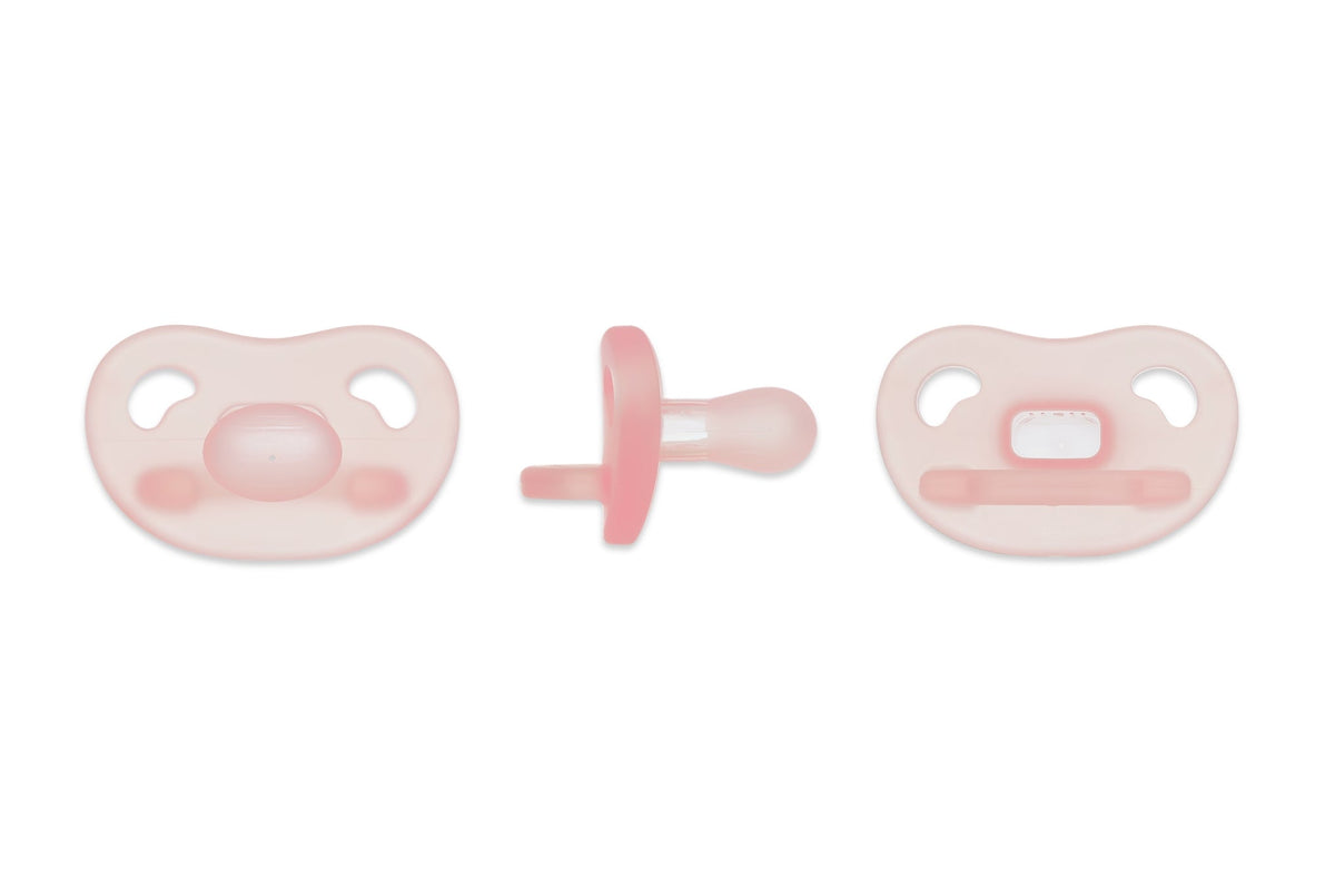 Spectra Soft Silicone Pacifier With Sterilizer Friendly Case Pink