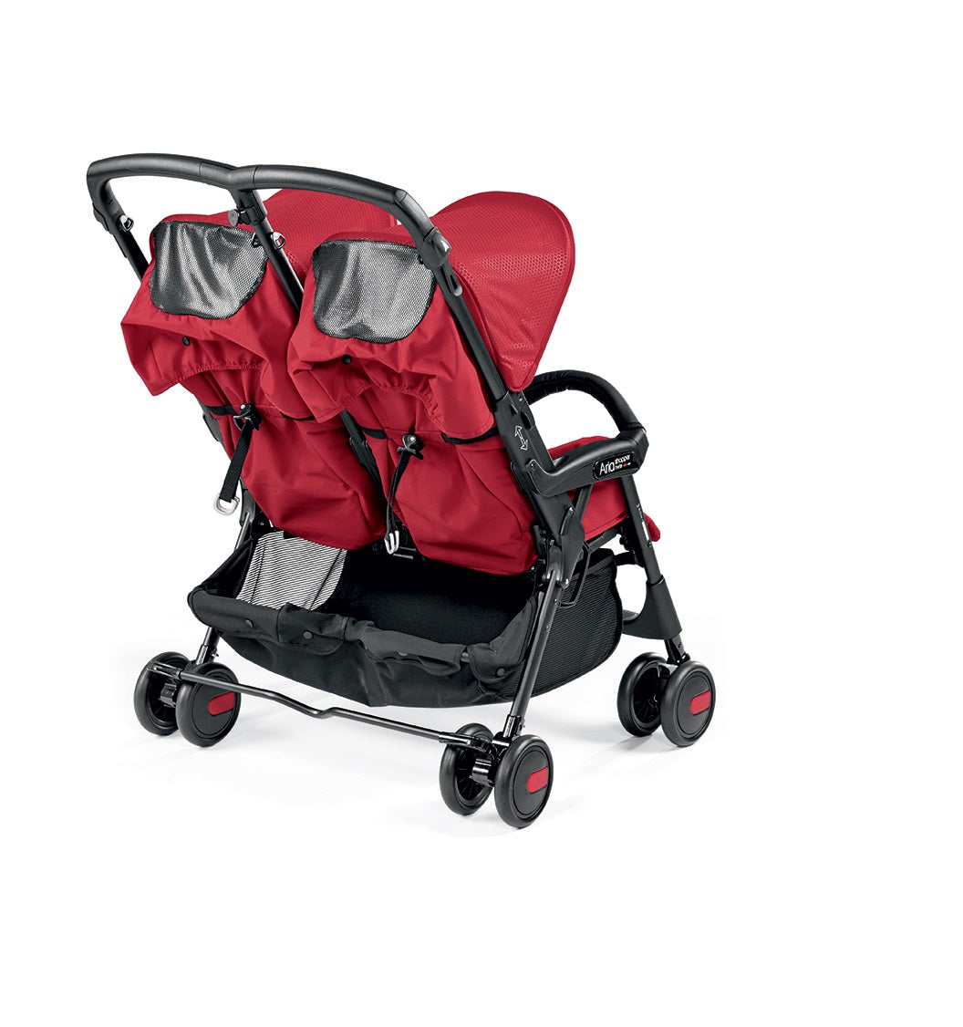 Peg Perego Stroller Aria Shopper Twin Geo Red