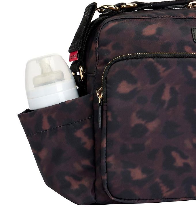 Storksak Stroller Organiser Diaper Bag Black Leopard