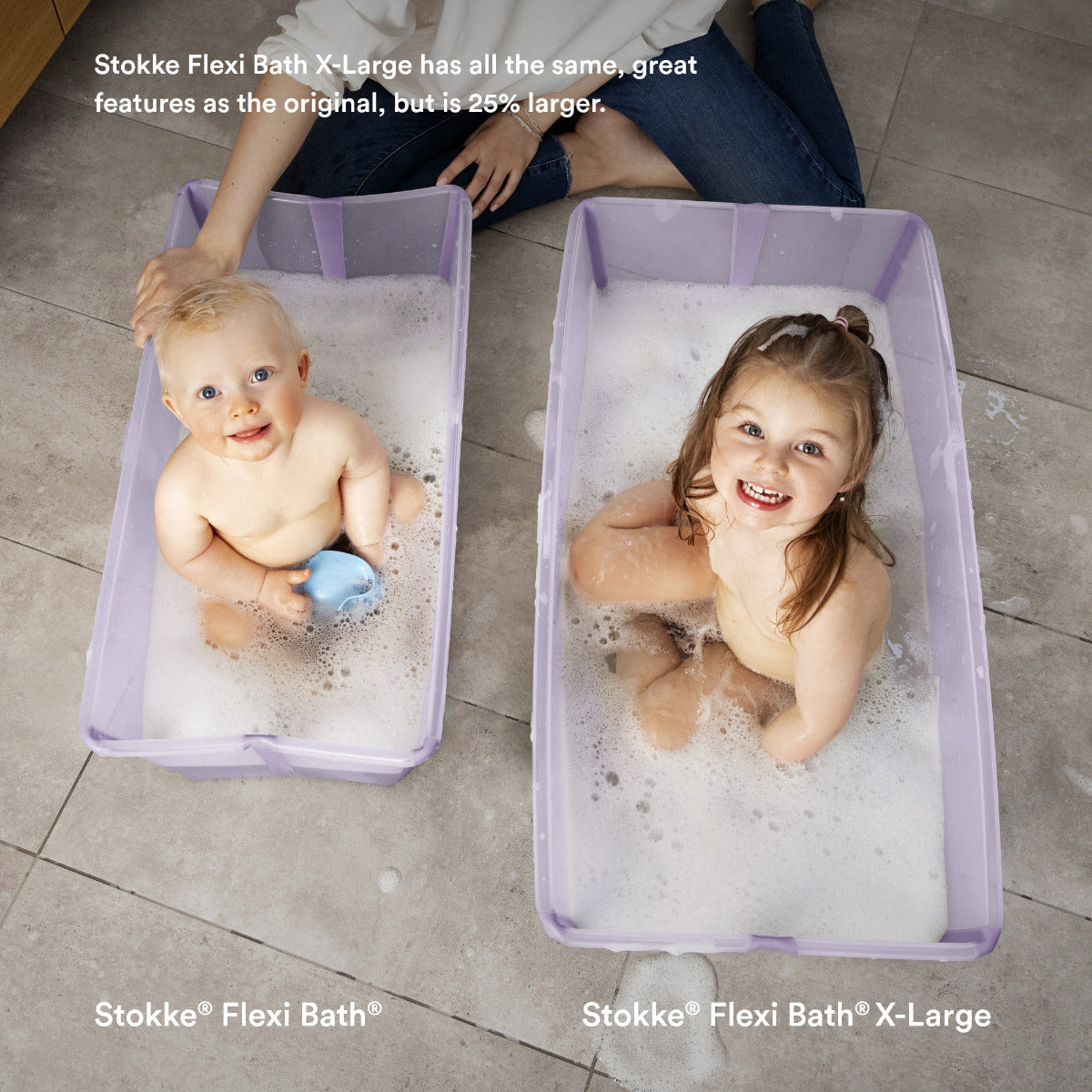 Stokke Flexi Bath XLarge Ocean Blue – Yallamomz - Main Image