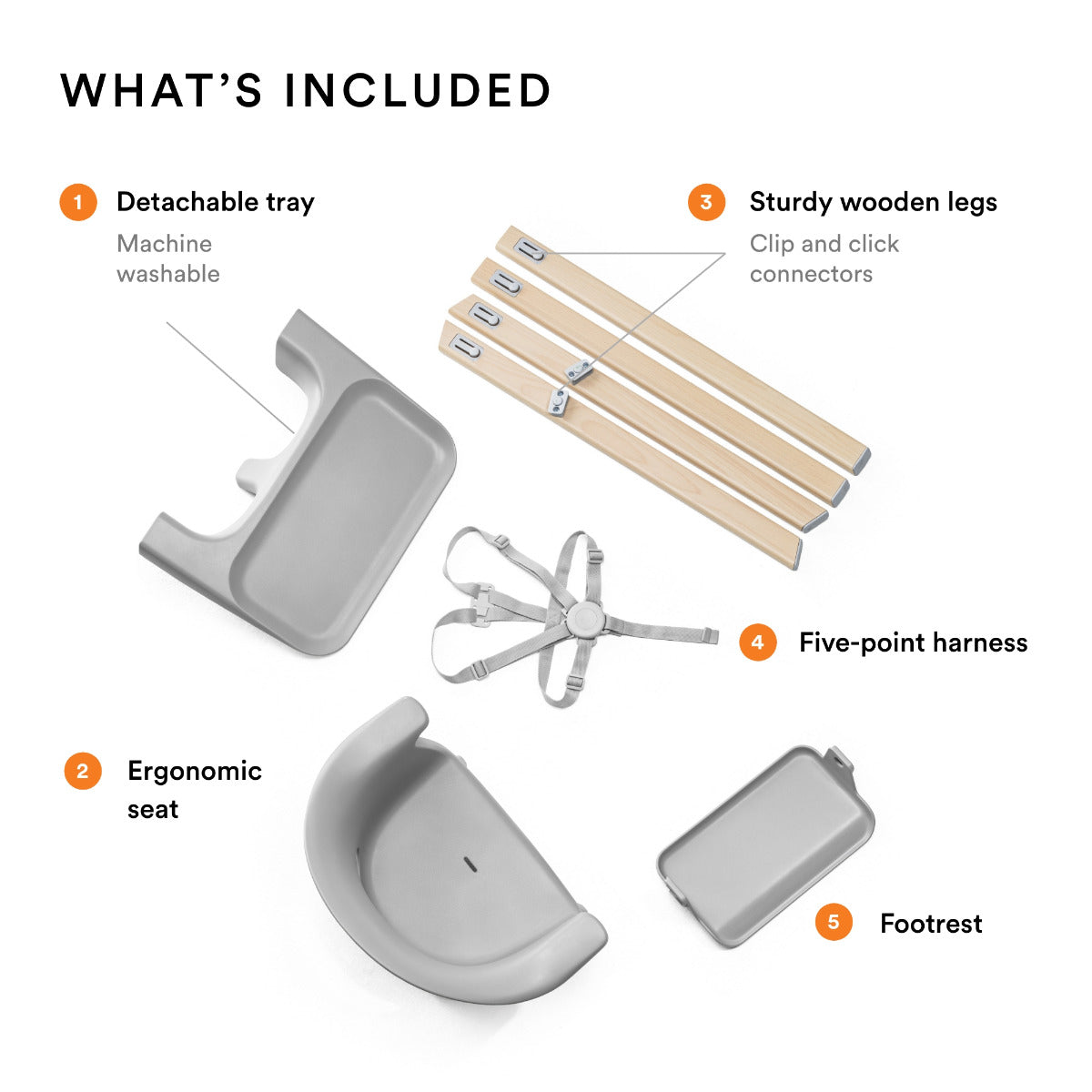 Stokke Clikk Highchair Cloud Grey