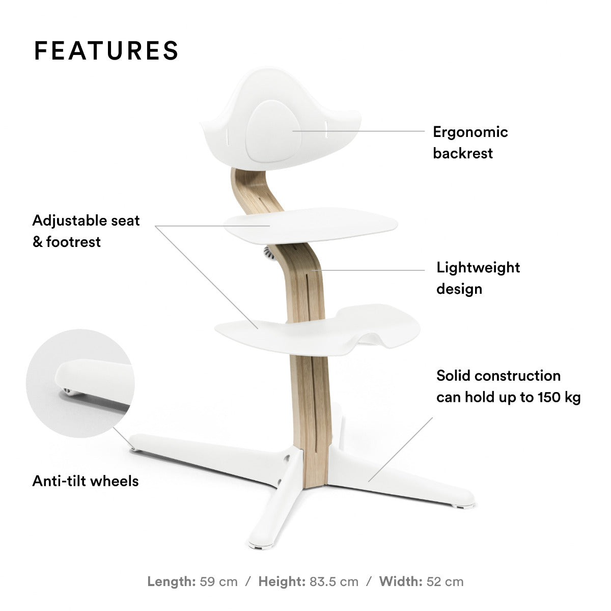 Stokke Nomi Chair White