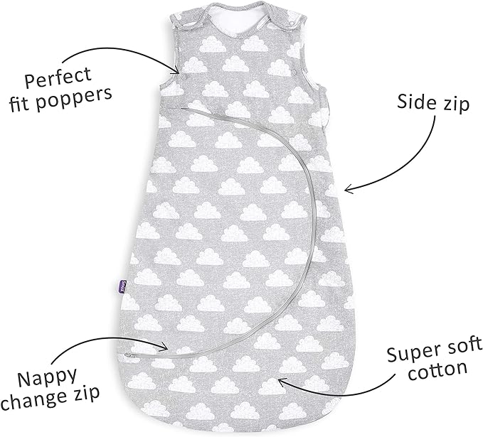 Snuz Pouch Sleeping Bag 2.5 Tog Cloud Nine 0 To 6 Months