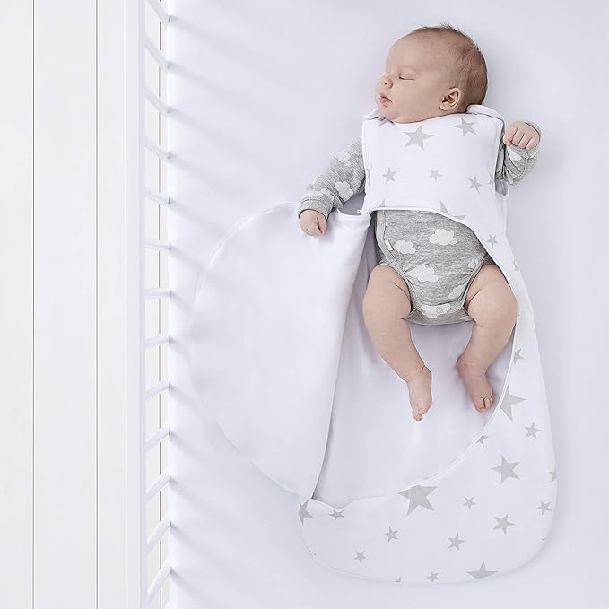 Snuz Pouch Sleeping Bag 2.5 Tog Grey Star 6 To 18 Months