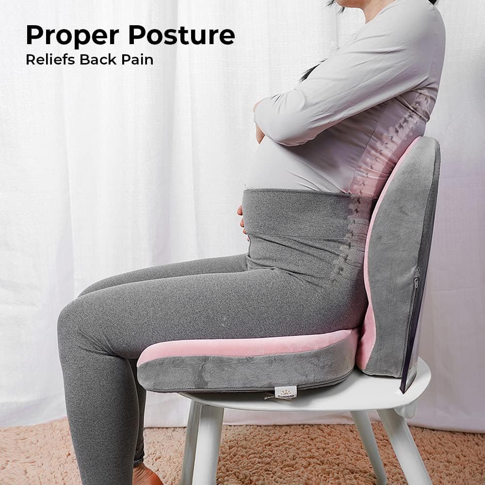 Sunveno Ergonomic Maternity Seat With Back Support Pink