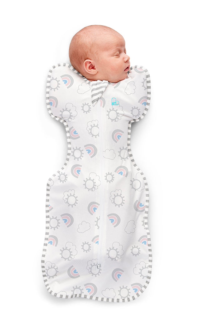 بطانية Love To Dream Swaddle UP الأصلية الخاصة بألوان قوس قزح مقاس M 3-6 أشهر