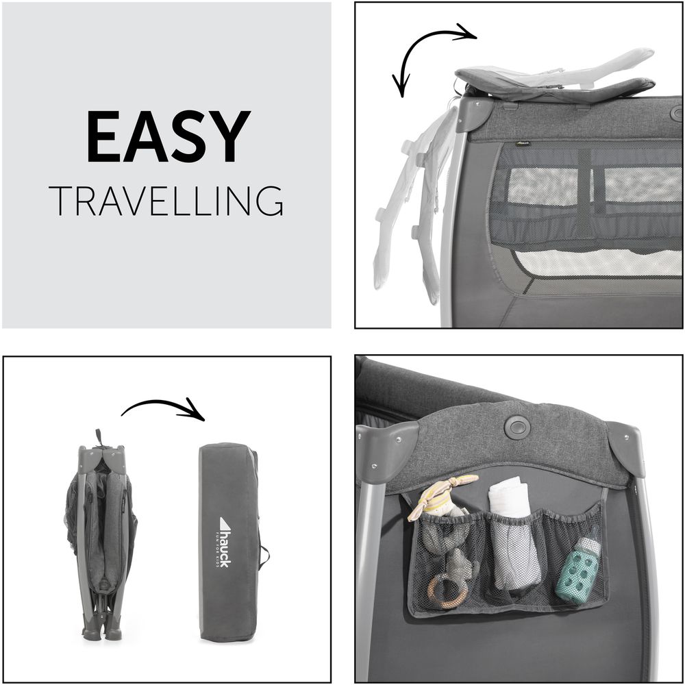 Hauck - Travel Cots Play N Relax Center - Charcoal