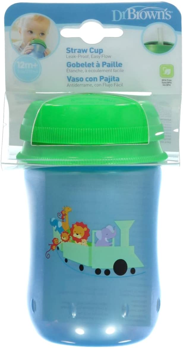 Straw Cup 12 Oz / 355 Ml-Blue & Green Top