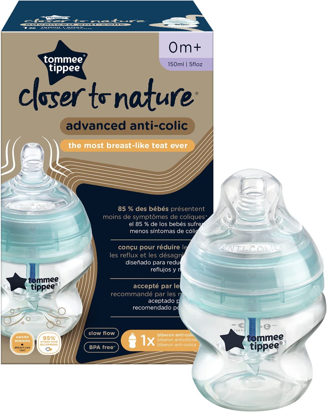 Tommee Tippee Advanced Anti Colic Feeding Bottle  150Ml X1