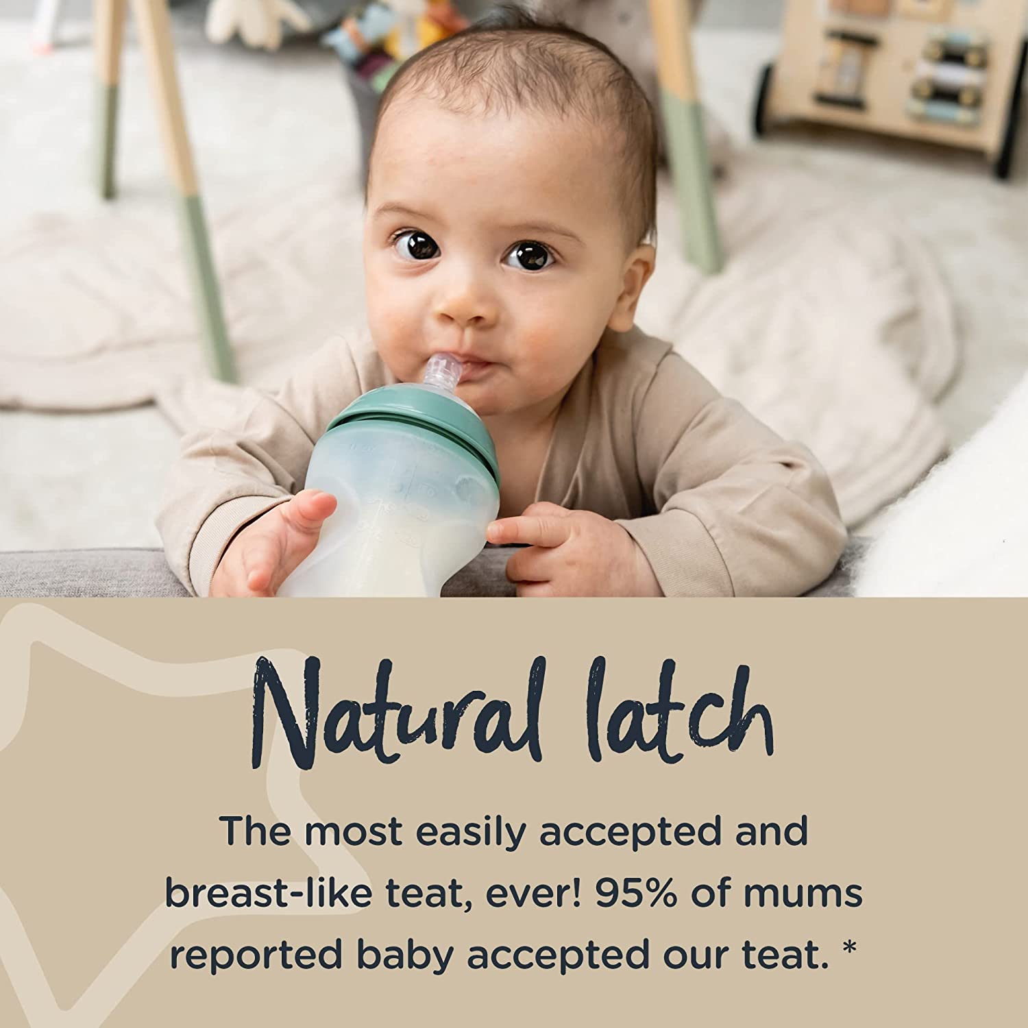 Tommee Tippee Closer To Nature Silicone Baby Bottle 5Oz  Pack Of 2