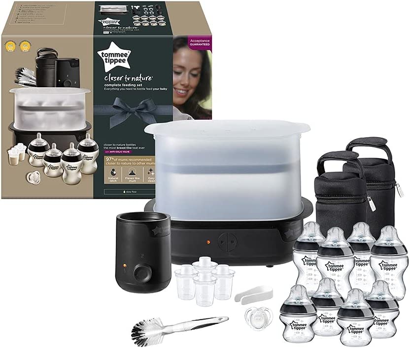 Tommee Tippee Closer To Nature Complete Feeding Kit Black