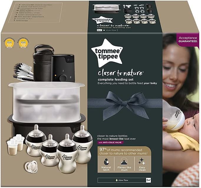 Tommee Tippee Closer To Nature Complete Feeding Kit Black