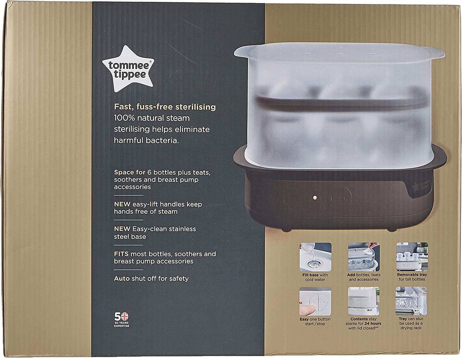 Tommee Tippee Closer To Nature Complete Feeding Kit Black