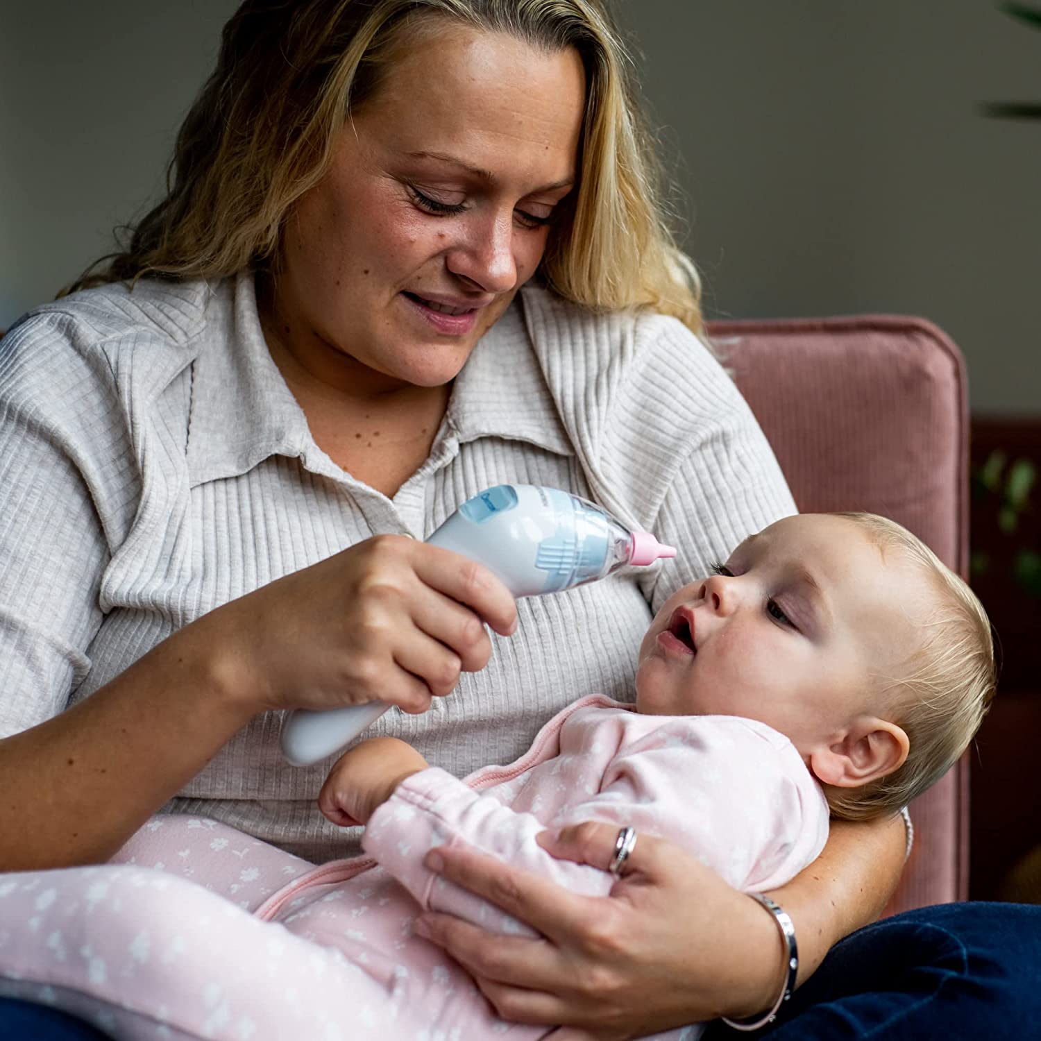 Tommee Tippee Battery Baby Nasal Aspirator For Relief From Nasal Congestion  0M+