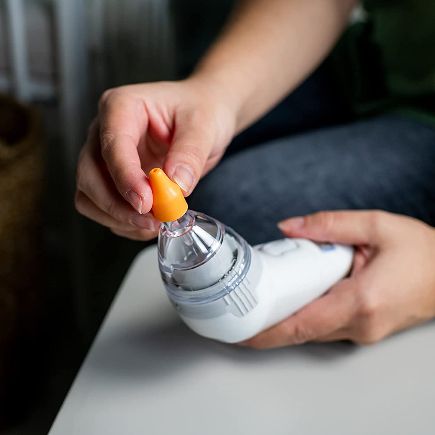 Tommee Tippee Battery Baby Nasal Aspirator For Relief From Nasal Congestion  0M+