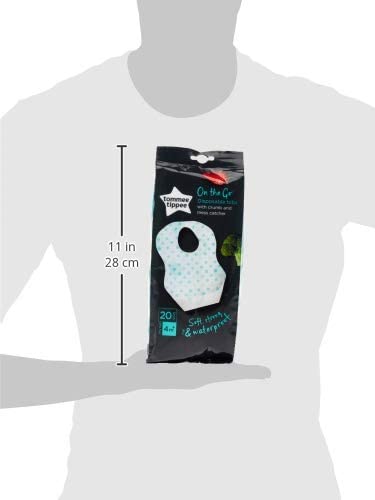 Tommee Tippee Crumb & Mess Catcher Disposable Bibs 20Pcs