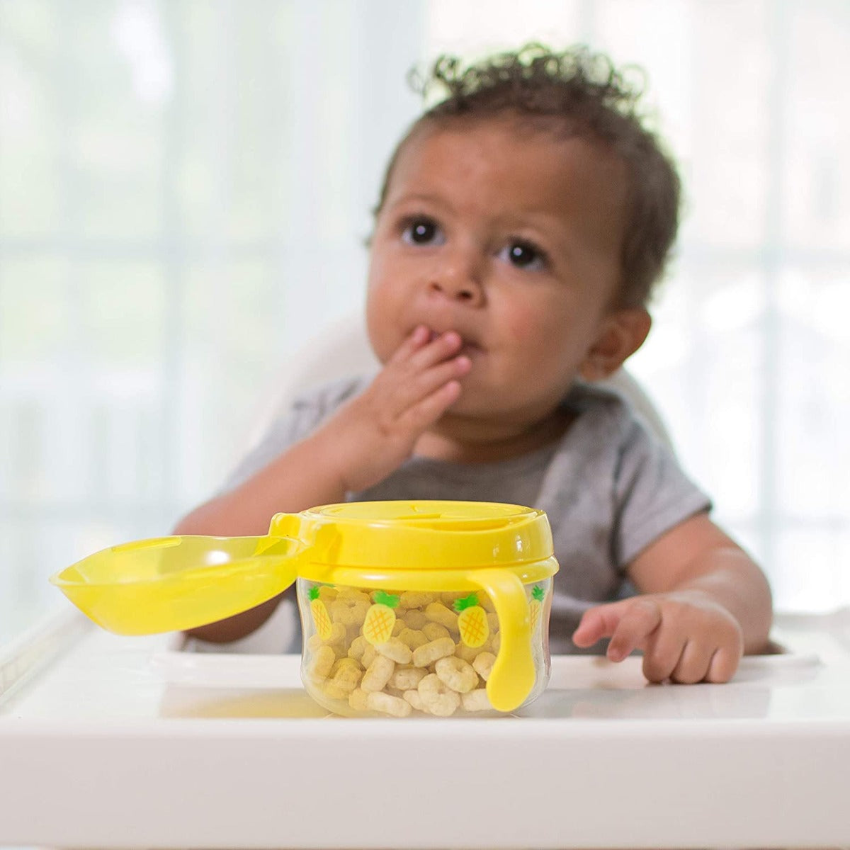 Snack Cup, Yellow, Pineapple