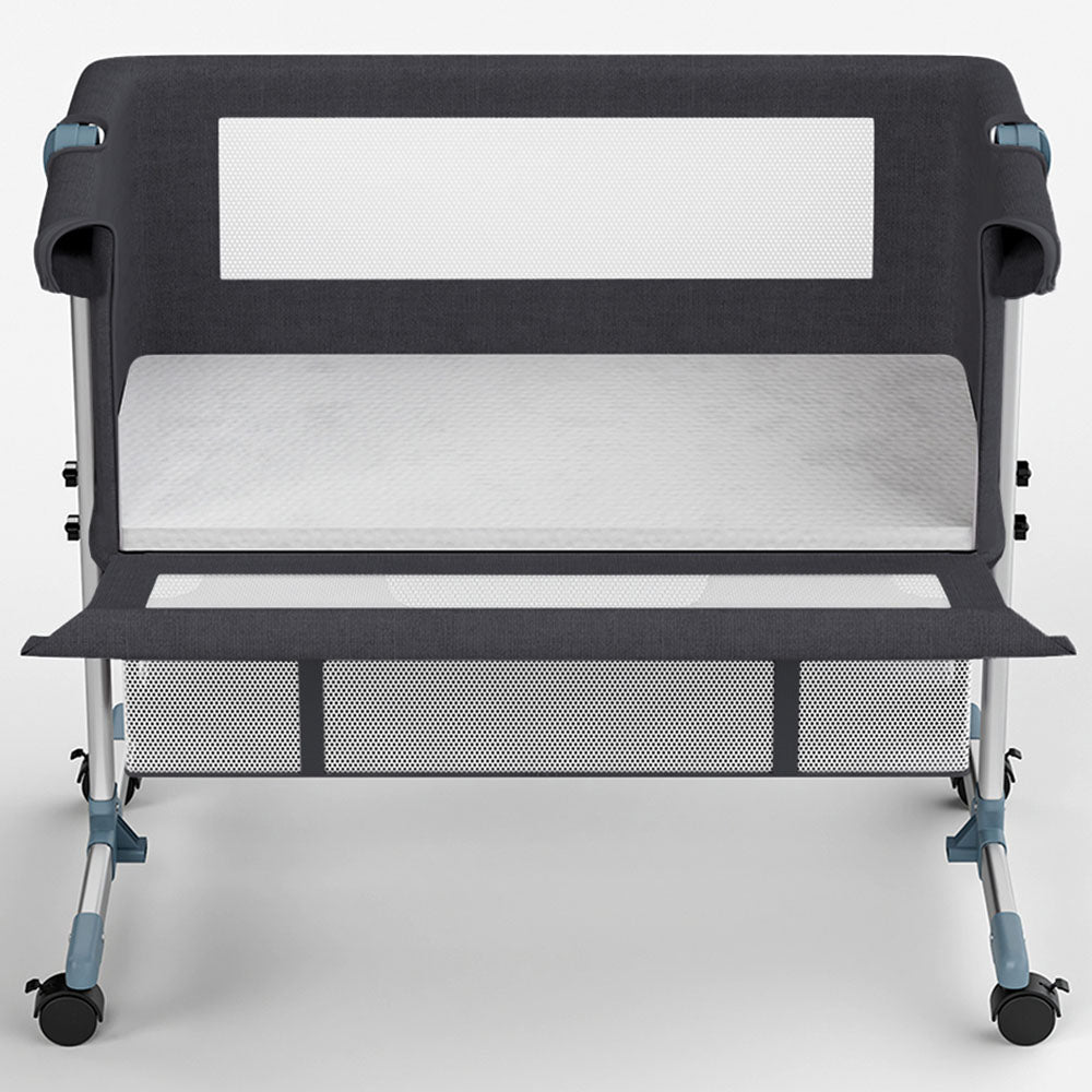 Teknum Bedside Crib - Dark Grey