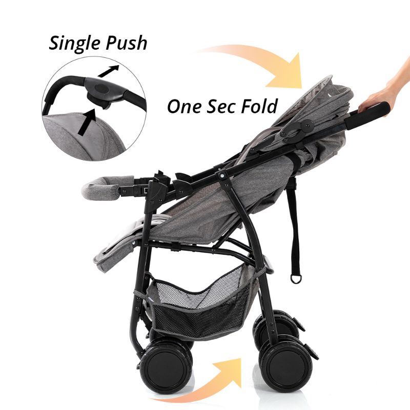 Buy Teknum Trip Plus Stroller Grey | Yallatoys.com