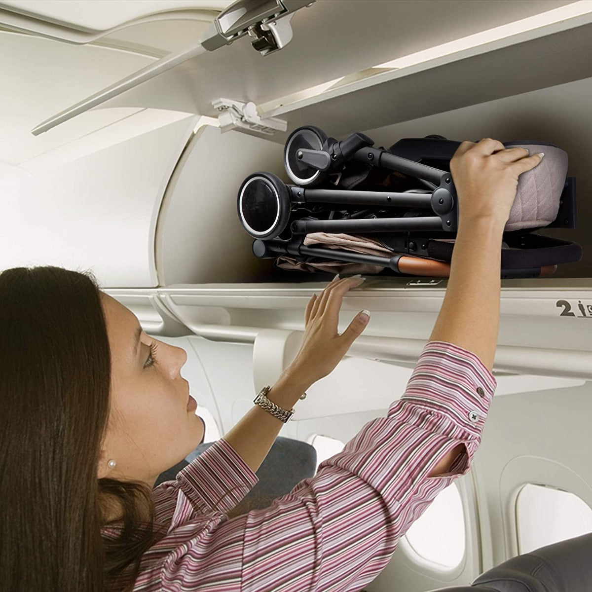 Buy Travel Lite Stroller - Sld By Teknum - Khaki | Yallatoys.com