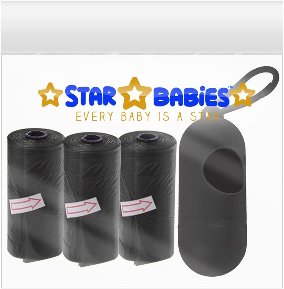 Star Babies - Scented Bag With Dispenser Pack Of 3 - Black